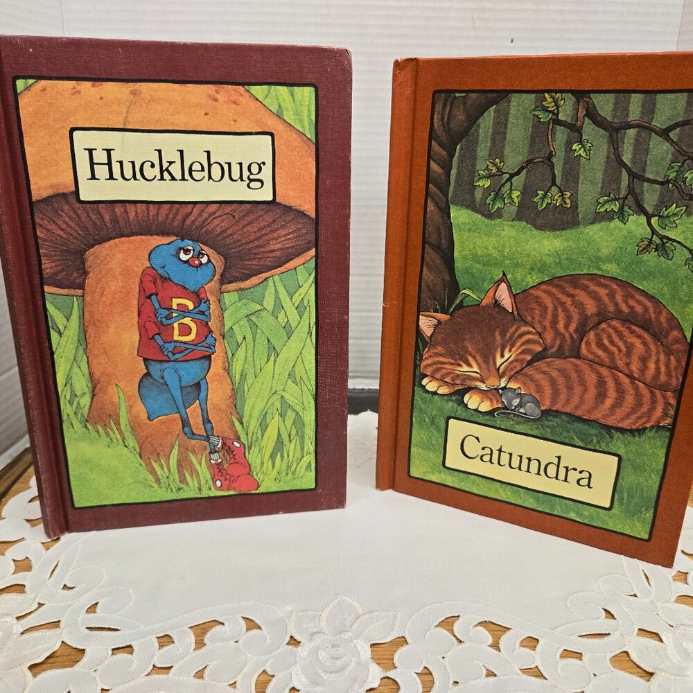 Pair Vintage Serendipity Hardcover Books